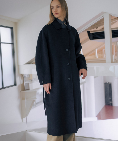 WOOL100 cocoon sleeve handmade coat [TIWT01CT07]_2color