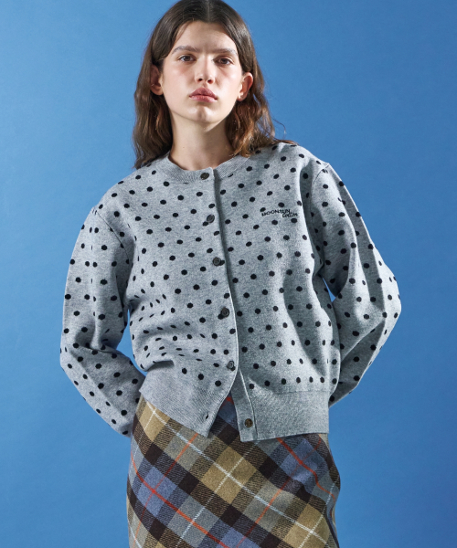 M.C Dot Dot Knit Cardigan / Gray