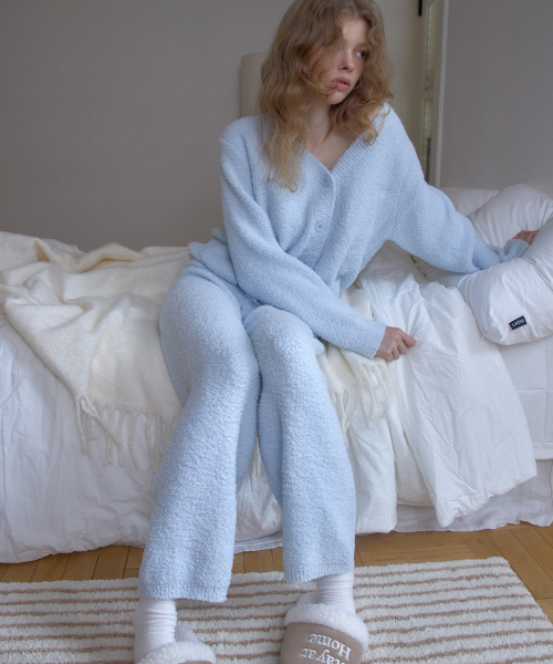Sweet Dream fluffy cardigan - Sky