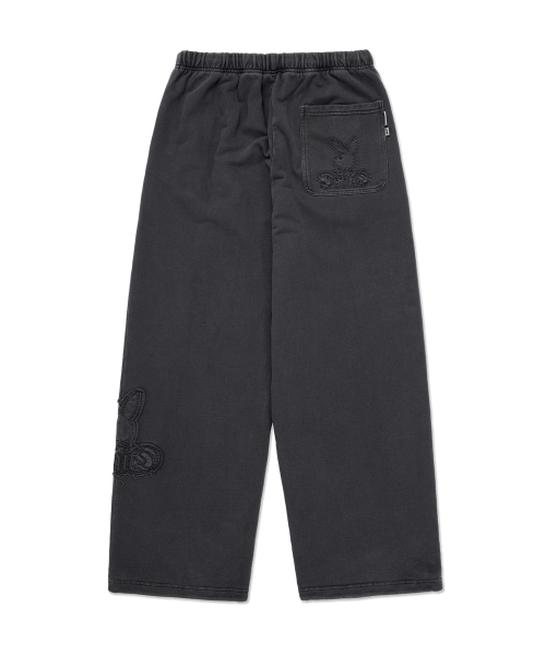 [PLAYBOY x DIMITO] BUNNY SWEATPANTS WASHED BLACK