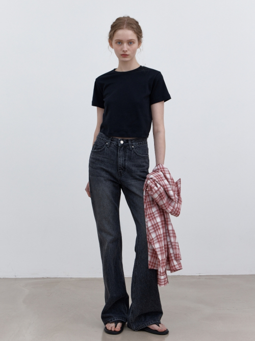 Джинсы клеш US104 Regular (Black Denim)