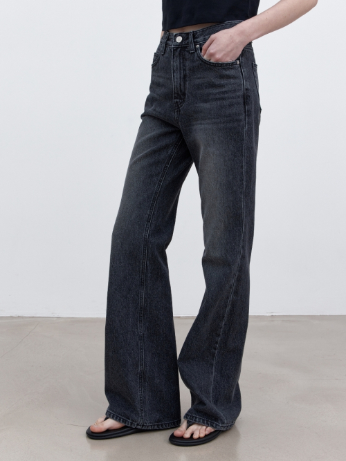 Джинсы клеш US104 Regular (Black Denim)