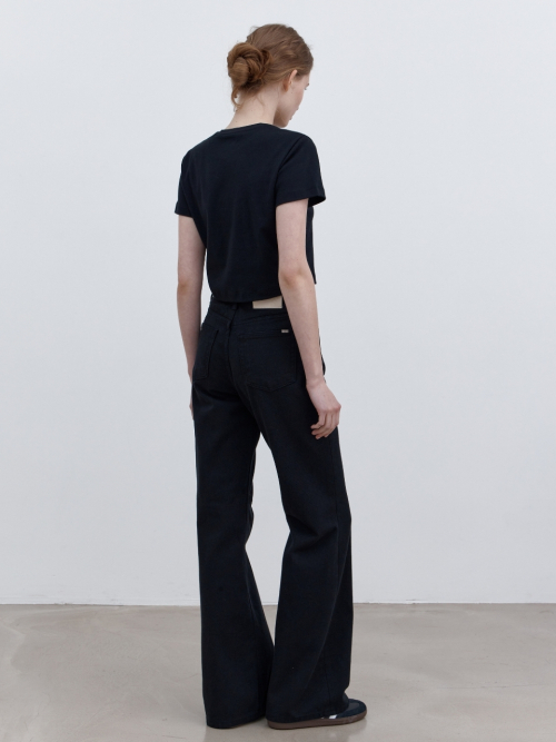 Джинсы клеш US105 Regular (Black)