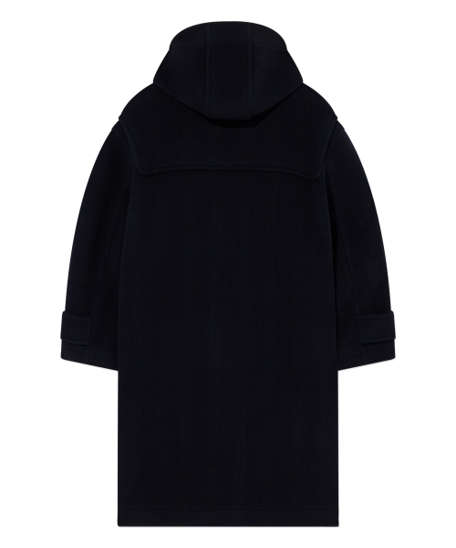 Клетчатый дафлкот с капюшоном Dark Navy (как у Субин)