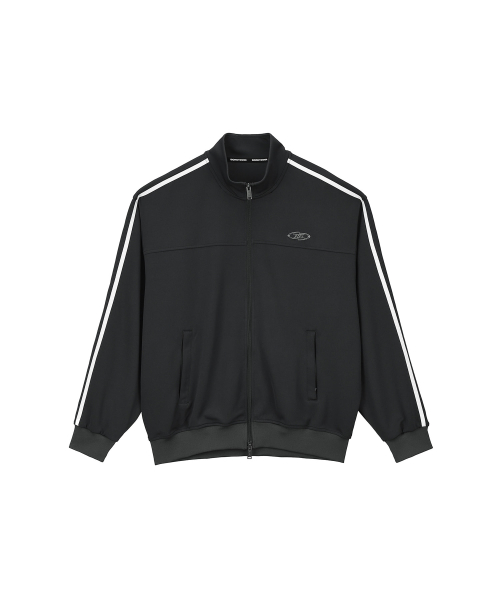 CHROME B JERSEY TRACK JACKET [CHARCOAL]