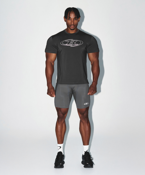 BRN OUTBAND SHORT LEGGINGS [CHARCOAL]