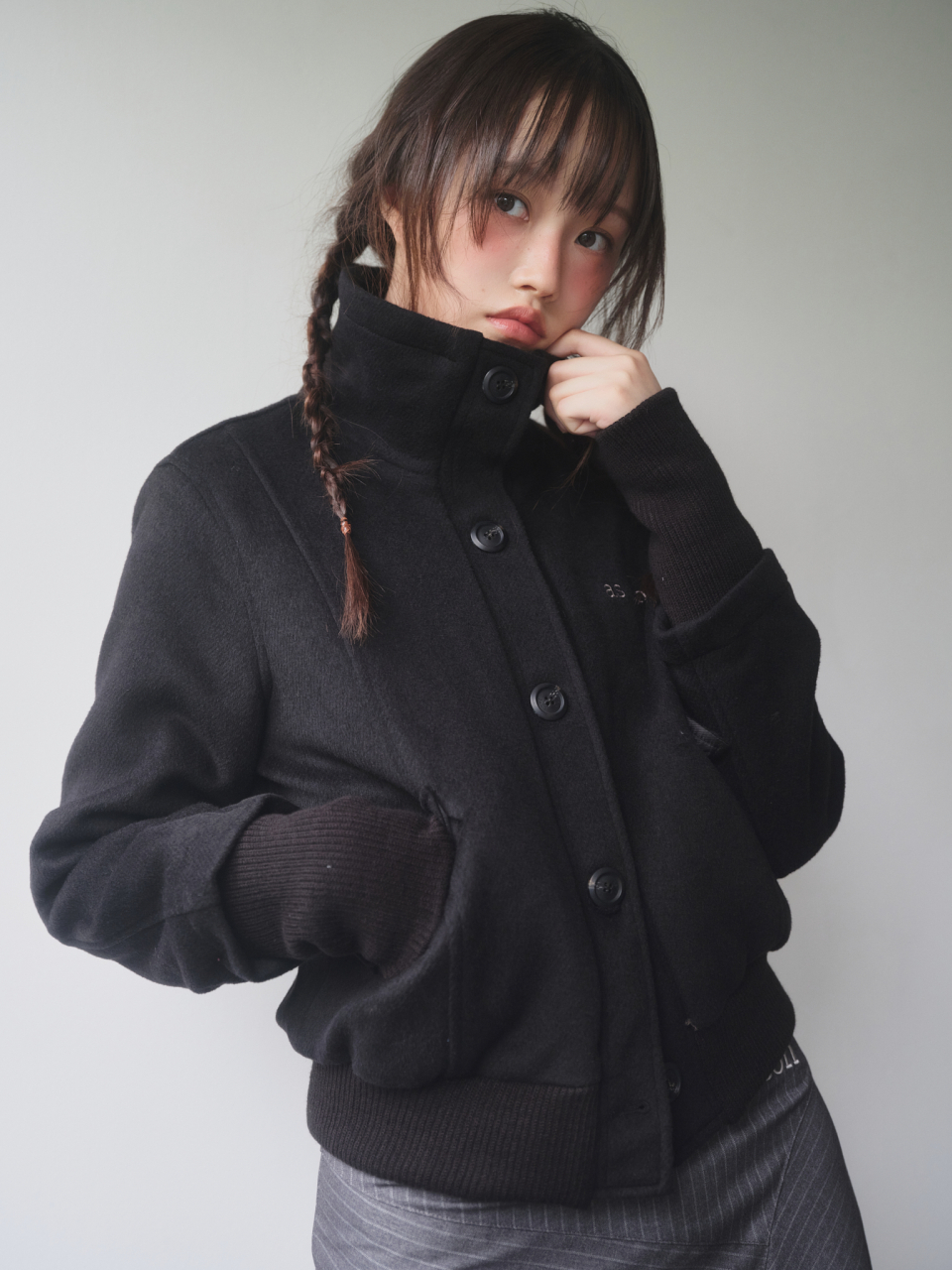 애즈온(ASON) DUMBO WOOL JACKET / BLACK - 사이즈 & 후기 | 무신사