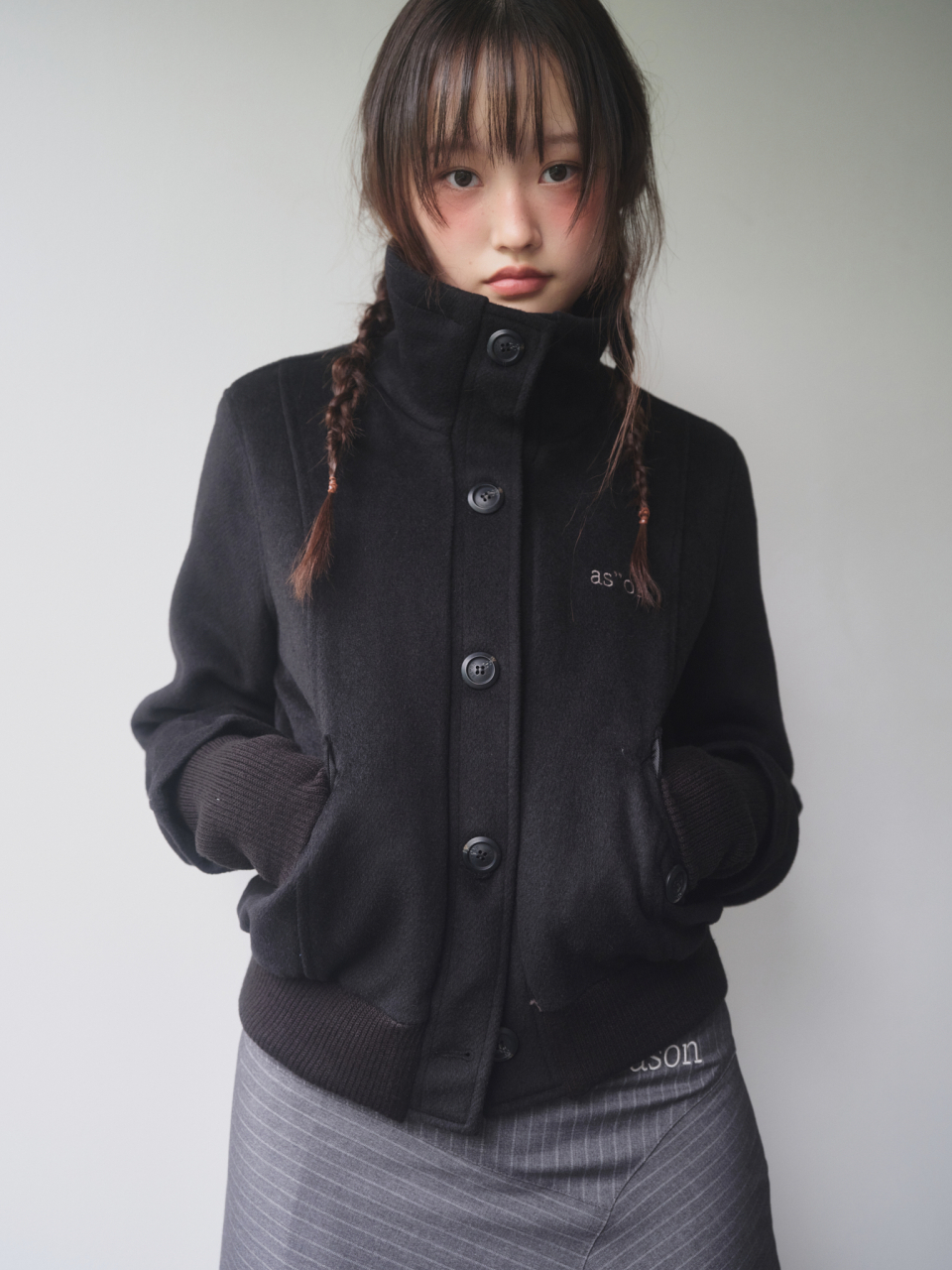애즈온(ASON) DUMBO WOOL JACKET / BLACK - 사이즈 & 후기 | 무신사
