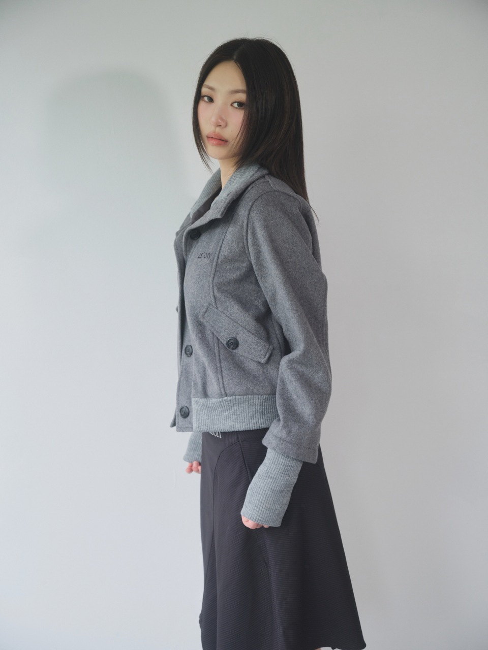 애즈온(ASON) DUMBO WOOL JACKET / GRAY - 사이즈 & 후기 | 무신사