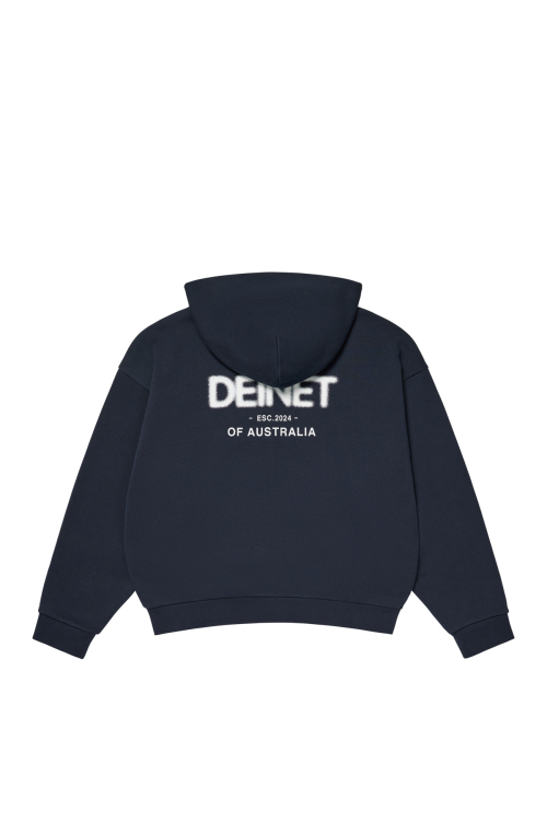 LOST IN SYDNEY ZIP-UP HOODIE IN NAVY