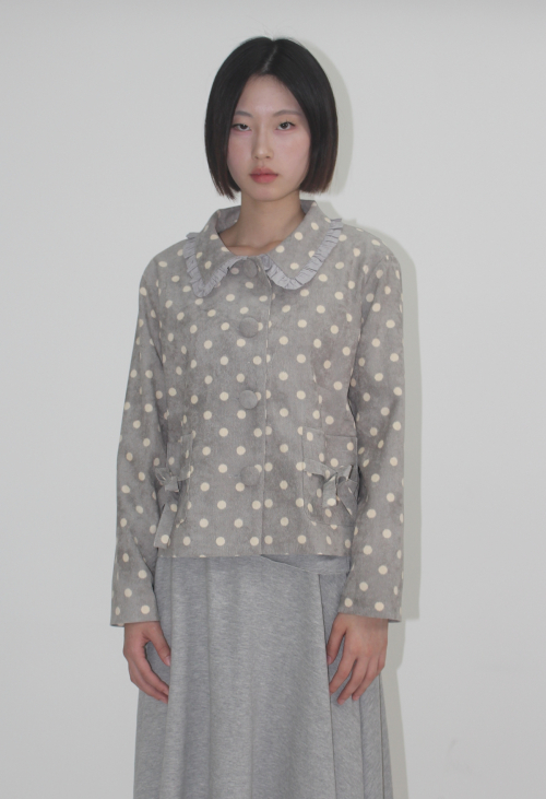 Dot Corduroy Coat