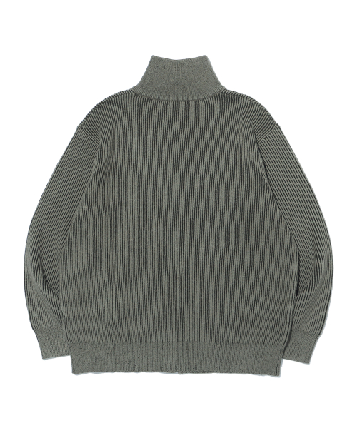 Трикотажная куртка на молнии с высоким горлом LQ5SU515_KHAKI