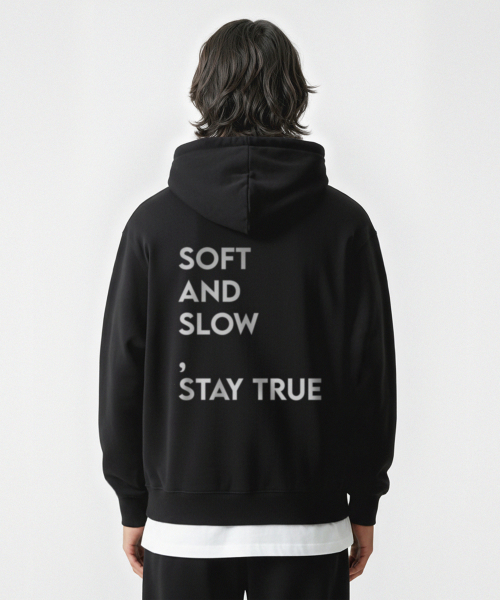 Худи Stay True с начесом (Black)