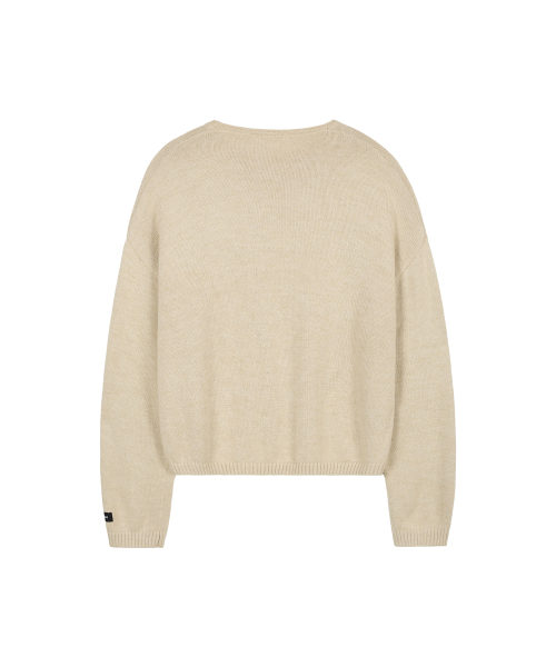 Уютный однотонный трикотаж Beige