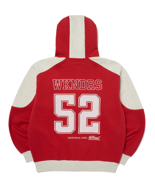 KELLOGGS SKI CLUB ZIPUP HOODIE (RED)