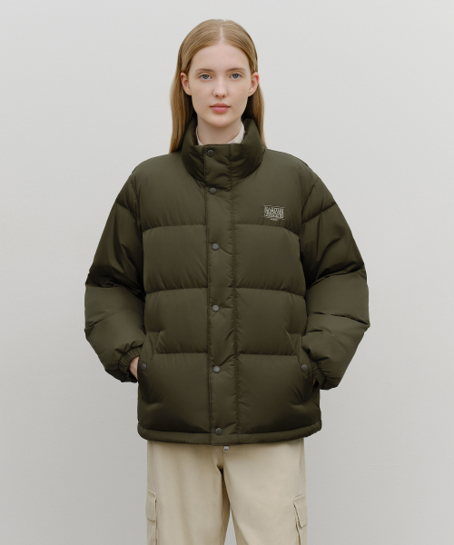 CLASSIC LOGO DOWN JACKET khaki