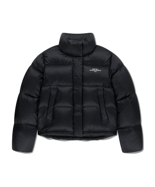 W BASIC CROP DOWN JACKET black
