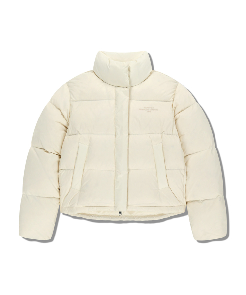 W BASIC CROP DOWN JACKET ivory