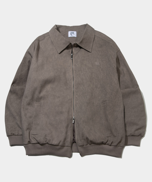 Vintage Washed Cotton воротник-молния блузон рабочая куртка — 2 цвета