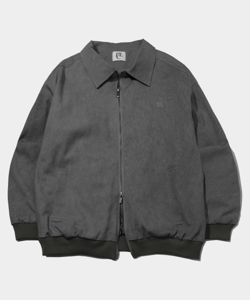 Vintage Washed Cotton воротник-молния блузон рабочая куртка — 2 цвета