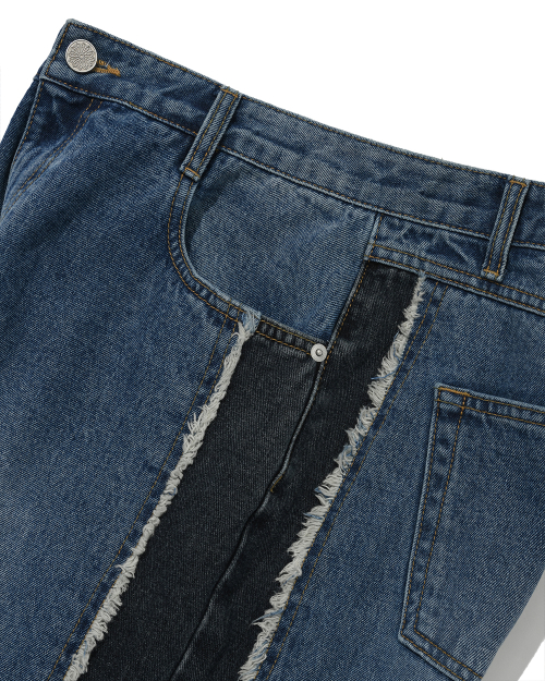 Two tone Panel Jean/Blue