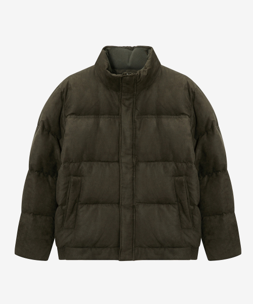 Короткий пуховик Dogood из замши - 2color