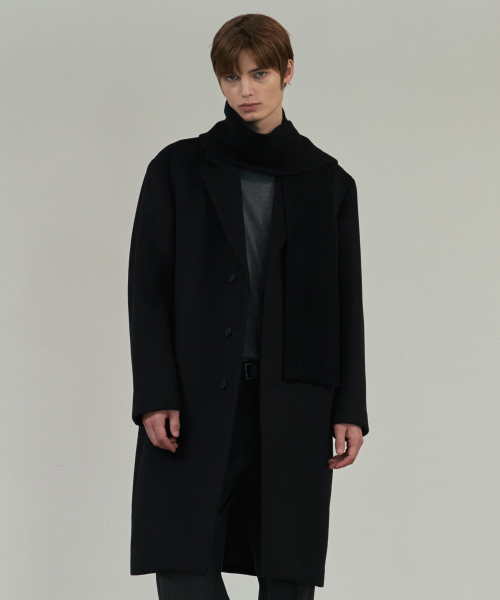 Однобортное пальто оверсайз из кашемира - 2 colors