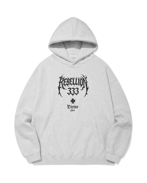 Rebellion 333 Hoodie/Melange White