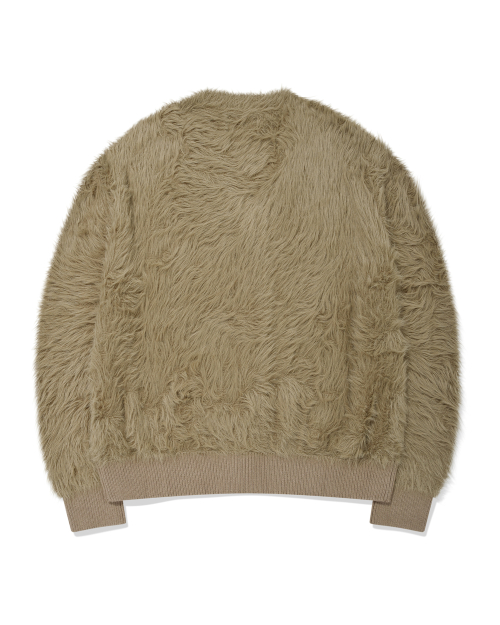 Hairy Cardigan/Beige