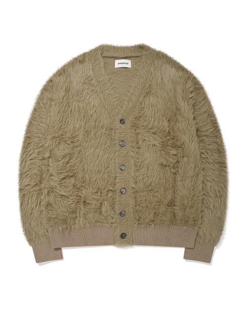 Hairy Cardigan/Beige