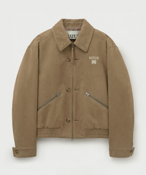 Замшевая куртка Theo Fox Short Jacket Beige