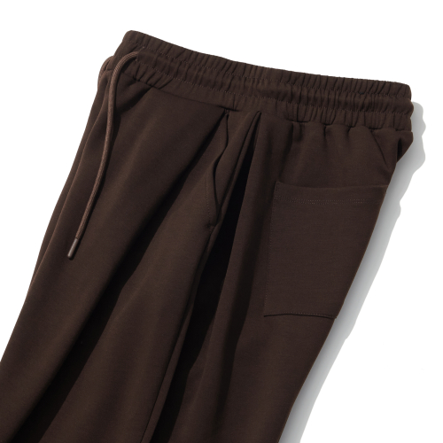 Широкие спортивные брюки со складками Brown ITZ3RL03ABR