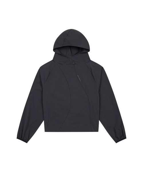 Curved Piping Анорак (Dark Grey)