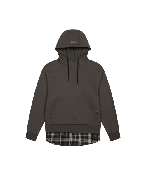 худи в клетку Hybrid (Brown)