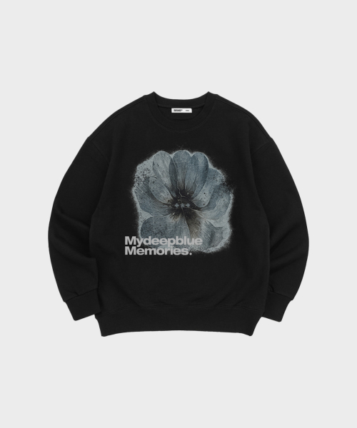 13:13 FLOWER SWEAT SHIRTS(BLACK)