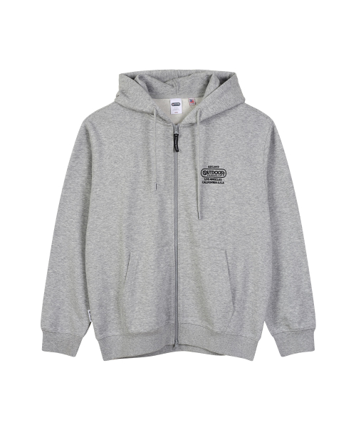 MULTI LOGO ZIP - UP HOODIE (MELANGE)