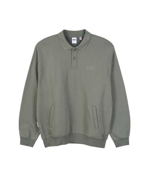 COLLARED SWEAT SHIRTS (LIGHT KHAKI)