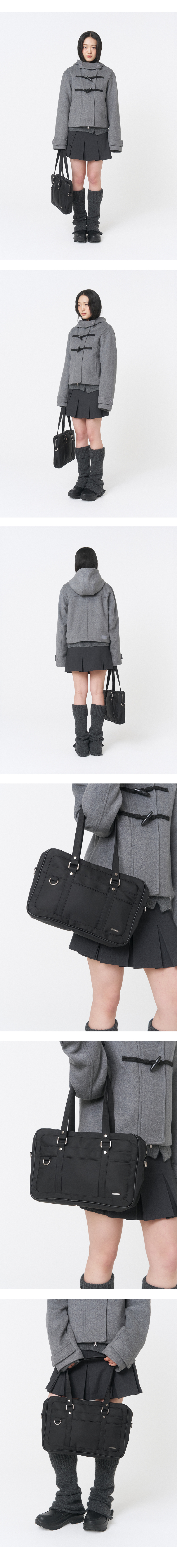 MUSINSA公式 | MISEKI SEOUL Shibuya shoulder bag BLACK