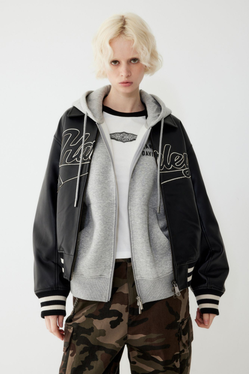 SYNTHETIC LEATHER бомбер HH15301001