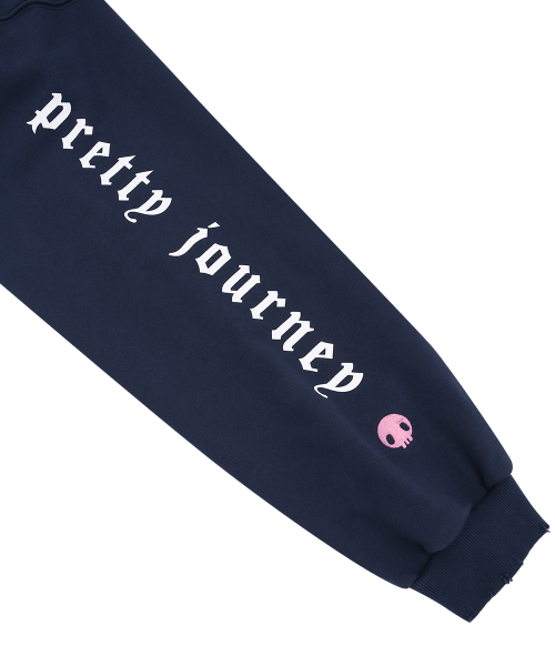 [GRAILZ I KUROMI] KUROMI REWORK HOODIE [NAVY]