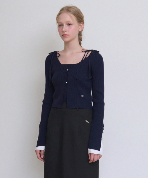 Raina Layered Cardigan - Sleeveless Setup