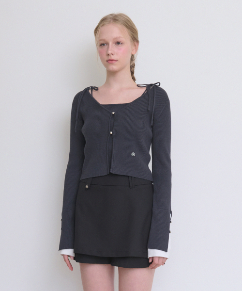 Raina Layered Cardigan - Sleeveless Setup
