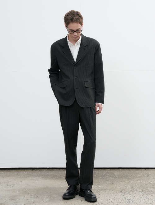 MAN [CHARCOAL STRIPE] - SBE3M55008SET