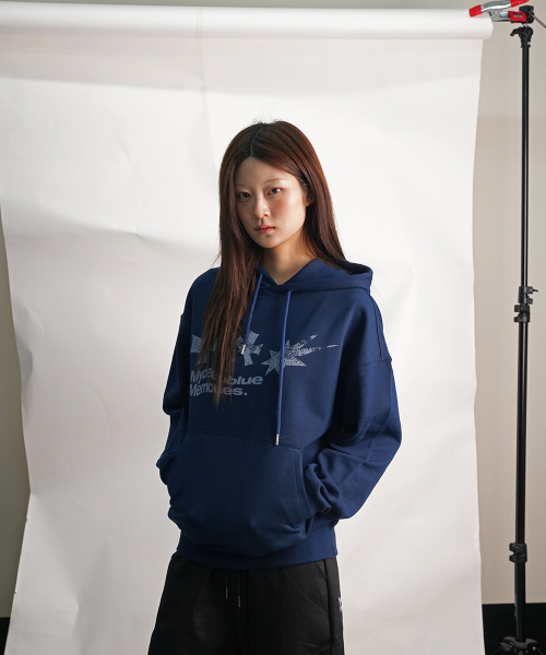 SYMBOL LOGO GRAPHIC HOODIE (NAVY)