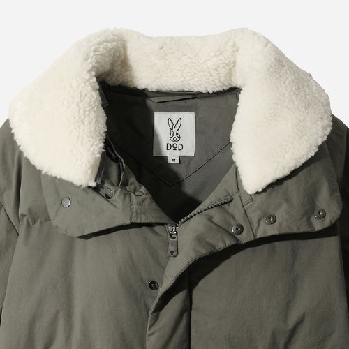 D7 воротник пуховыйжакет(L.CHARCOAL GREY)