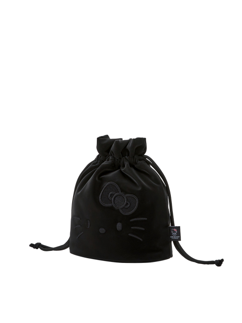 Drawstring Cross Hello Kitty Haze Black