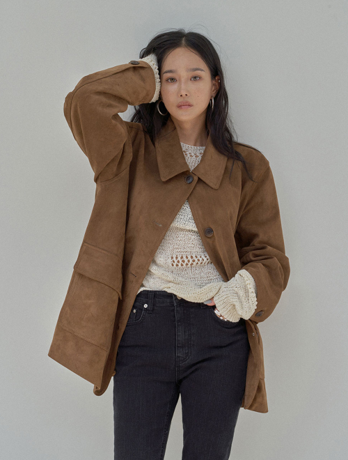 SUEDE оверфитжакет