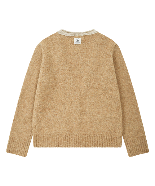 букле кардиган BEIGE