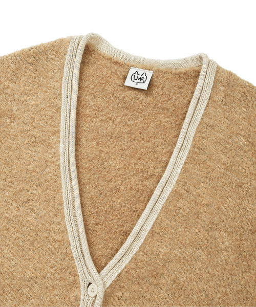 букле кардиган BEIGE