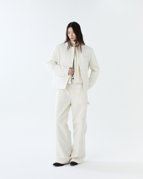Padded shirt jacket - IVORY